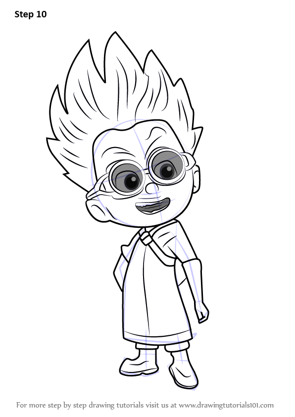 596x842 learn how to draw romeo from pj masks - Pj Masks Drawing