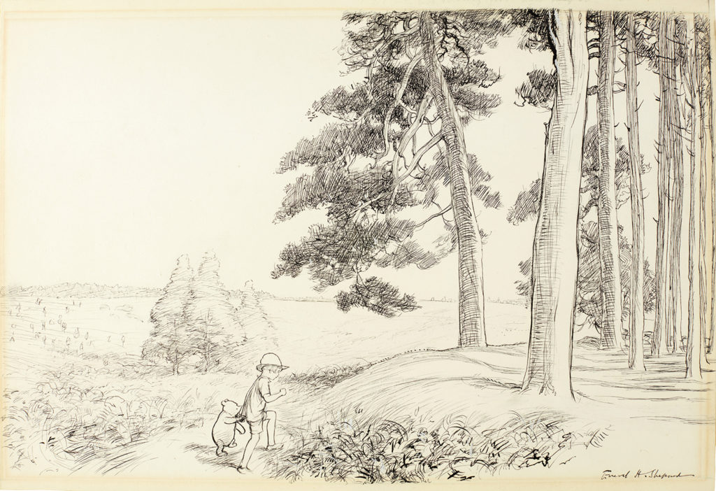 1024x702 a 'winnie the pooh' drawing sets a new auction record for a book - Place Drawing