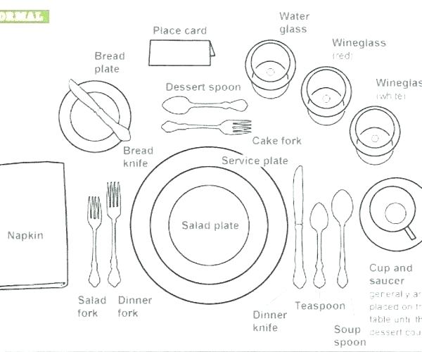 Place Setting Drawing at PaintingValley.com | Explore collection of ...