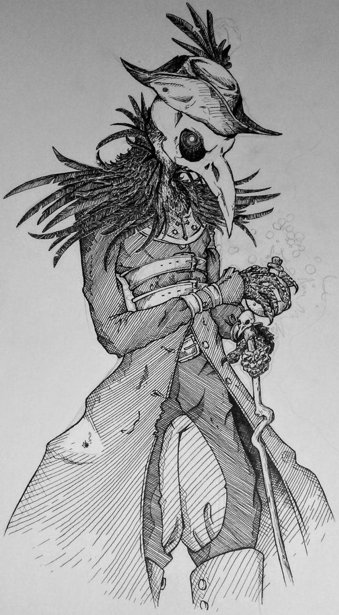 Plague Doctor Drawing