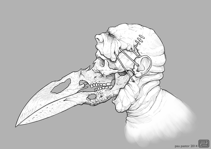 900x636 pau pastor - Plague Doctor Drawing