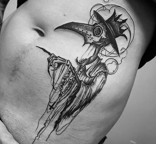 599x551 plague doctor tattoo designs for men - Plague Doctor Drawing