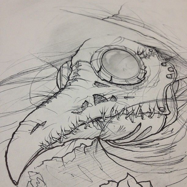 612x612 sketch for a plague doctor piece am art - Plague Doctor Drawing