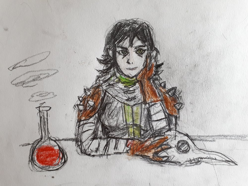 1000x749 tried to draw plague doctor without mask darkestdungeon - Plague Doctor Drawing