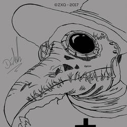 251x250 plague mask sketch - Plague Mask Drawing