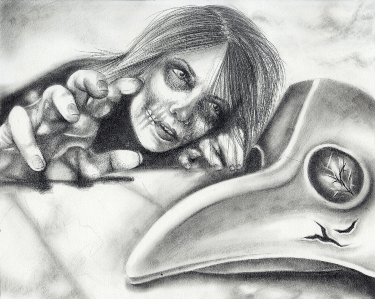 745x595 bubonic plague megan leitschuh - Plague Mask Drawing
