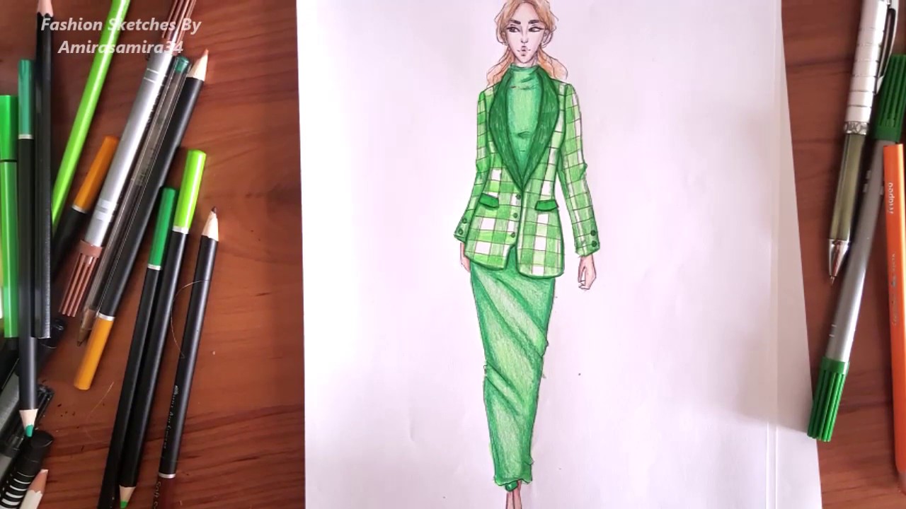 1280x720 Fashion Drawing How To Draw A Plaid Pattern For Beginners - Plaid Drawing
