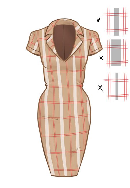 450x650 How To Draw Burberry Plaid People Drawing And The Clothes They - Plaid Drawing