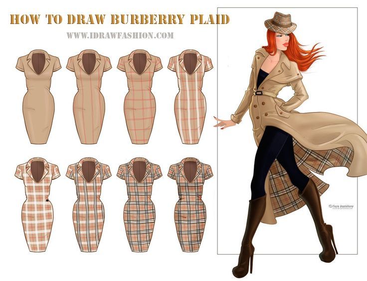 736x564 Fashion Inspiration In Fashion - Plaid Drawing