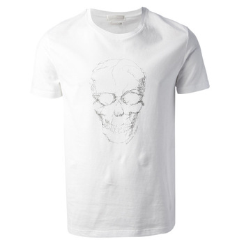 350x350 Plain White Old Skull T Shirt - Plain White T Shirt Drawing