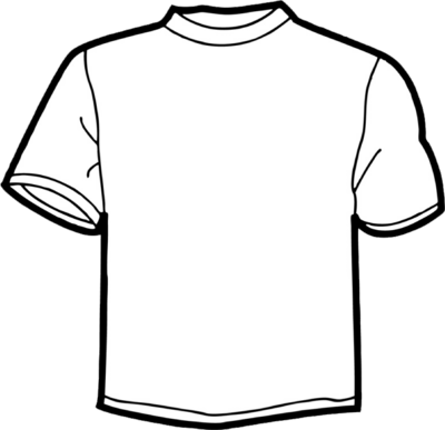 400x387 Shirts Drawing Plain Transparent Png Clipart Free Download - Plain White T Shirt Drawing
