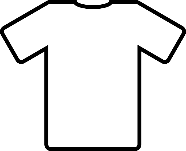 600x486 White T Shirt Clip Art - Plain White T Shirt Drawing