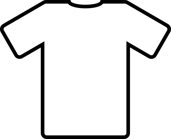 600x486 White T Shirt Clip Art Free Vector In Open Office Drawing - Plain White T Shirt Drawing