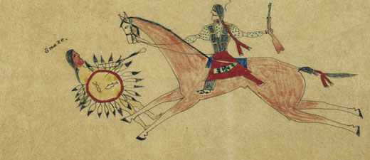 520x225 keeping history plains indian ledger drawings national museum - Plains Drawing