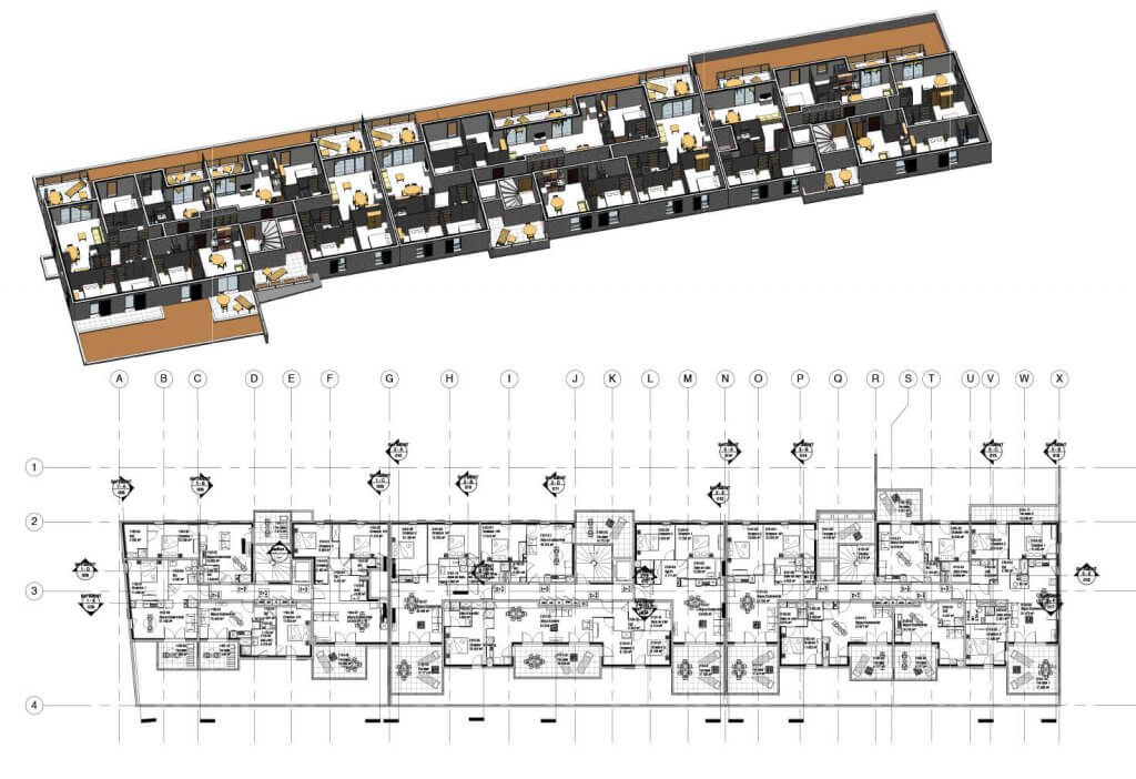 1024x702 bim modeling and drawing production - Plan Drawing