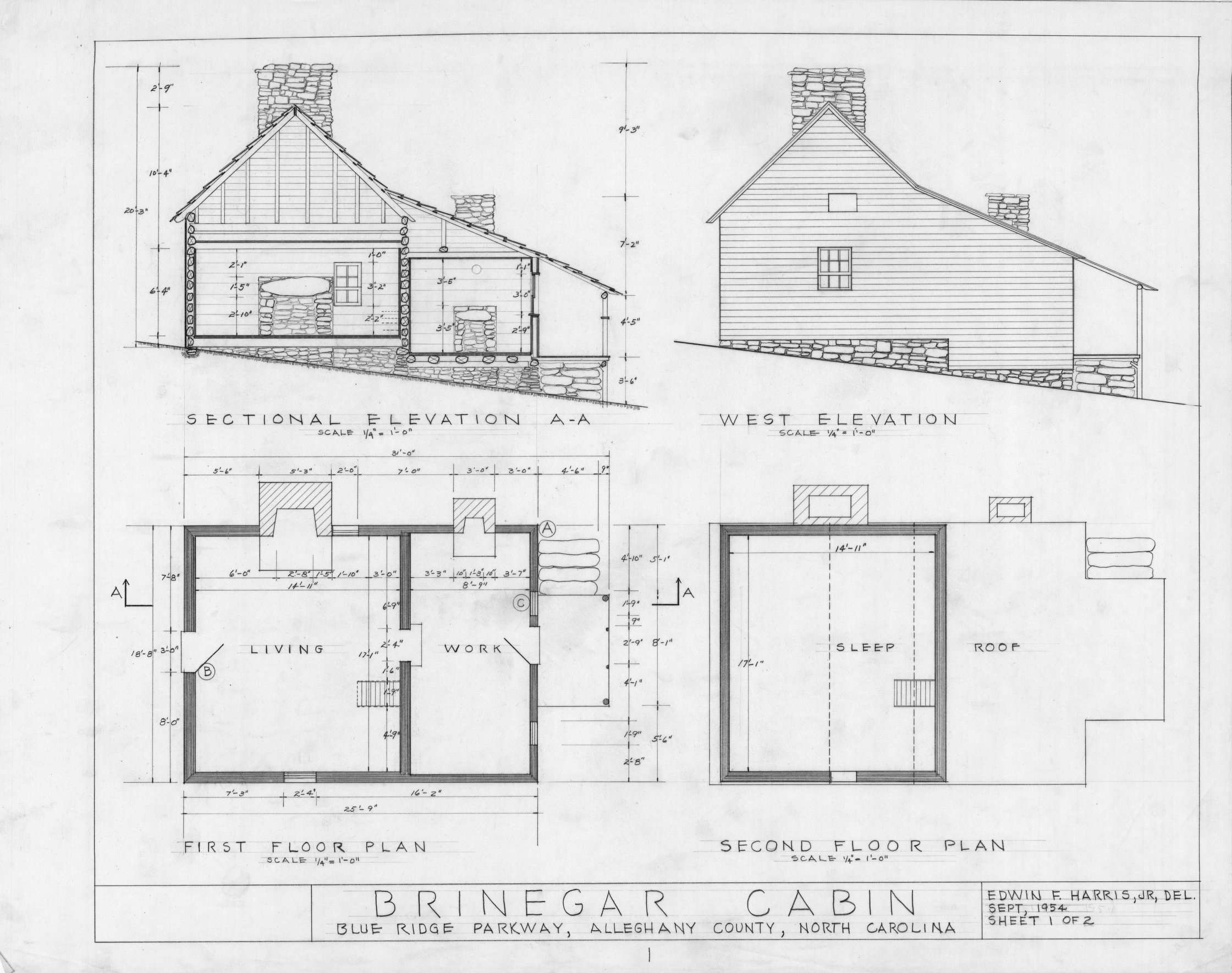  Plan  And Section  Of Residental Building  Modern House 