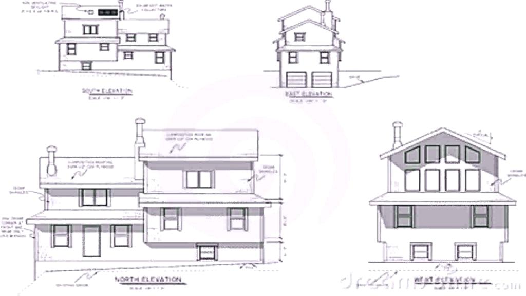 1024x576 decoration house plans elevations - Plan Elevation Section Drawing