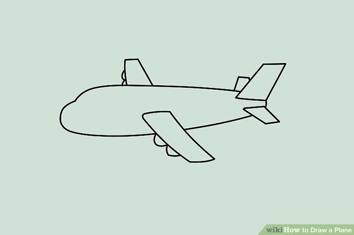 728x485 ways to draw a plane - Plane Cartoon Drawing
