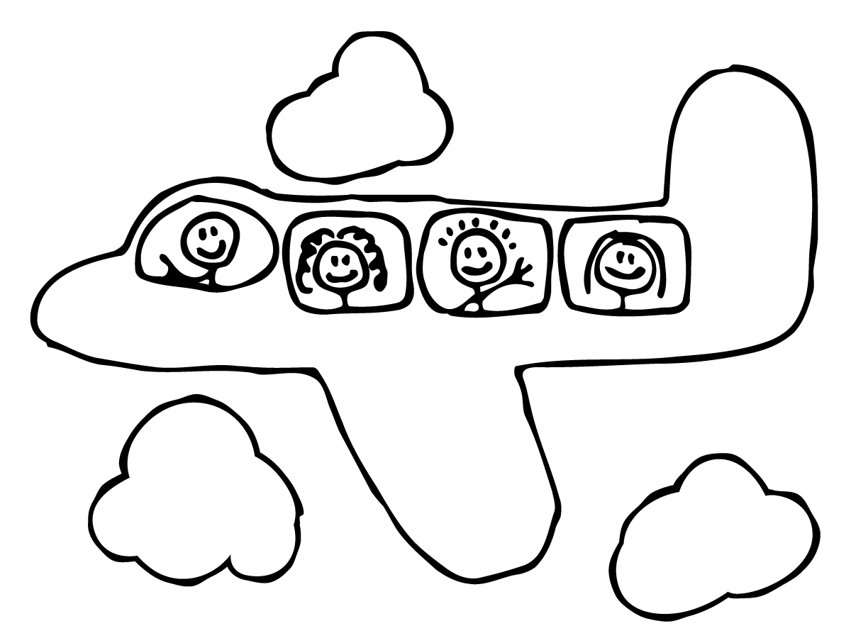 1200x900 plane easy fun pics images - Plane Cartoon Drawing