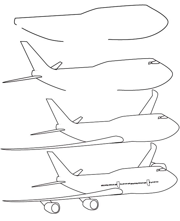 600x736 drawing plane - Plane Drawing