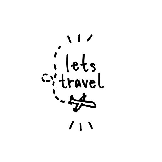 550x550 lets travel plane drawing posters - Plane Drawing