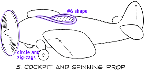 600x296 How To Draw A Cartoon Airplane With Easy Step - Plane Drawing Easy