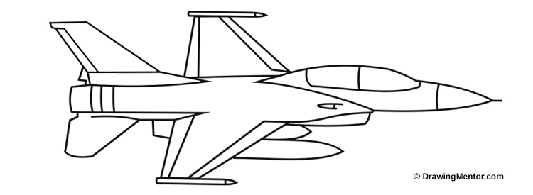 750x275 How To Draw A Jet - Plane Drawing Easy