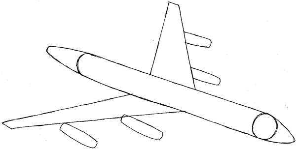 600x303 Huge Collection Of 'aeroplane Drawing For Kid' Download More Than - Plane Drawing Easy