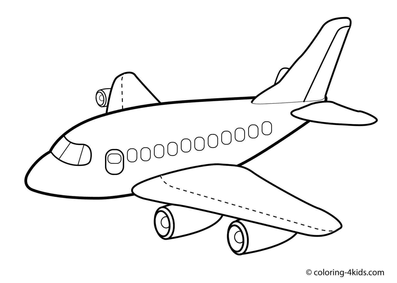 Plane Drawing For Kids at PaintingValley.com | Explore collection of ...