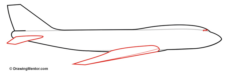 750x250 How To Draw A Plane Tutorial - Plane Line Drawing