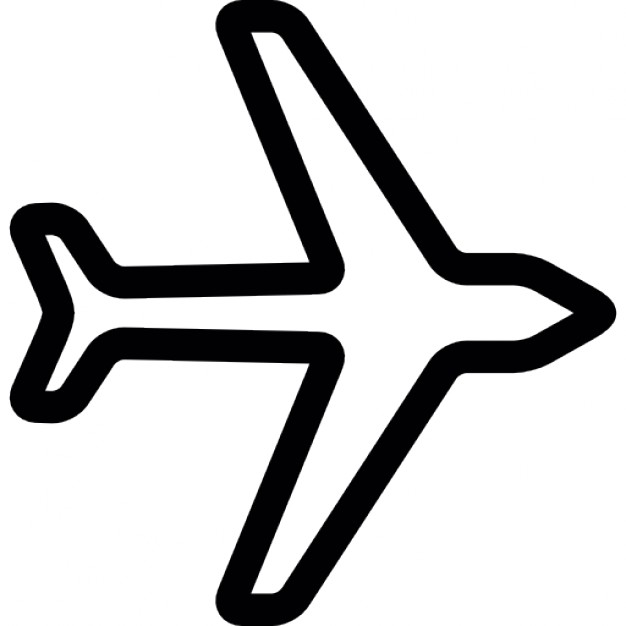 626x626 Plane Outline - Plane Outline Drawing