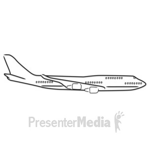 300x300 Airplane Outline Drawing - Plane Outline Drawing