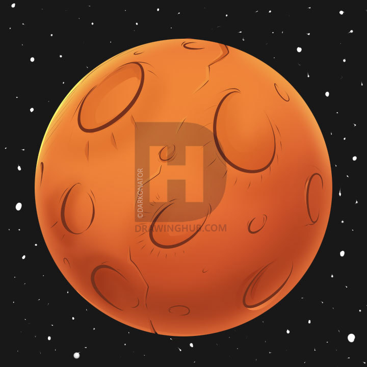 720x720 how to draw a planet, step - Planet Drawing