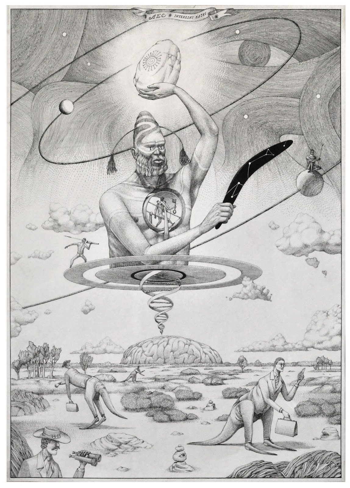 1148x1600 ancestor's memory from the third planet' drawing aec interesni kazki - Planet Drawing