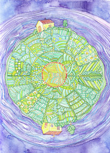 216x300 planet earth drawings - Planet Earth Drawing