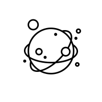 200x200 image result for line drawing planets space drawings, charlie - Planet Line Drawing