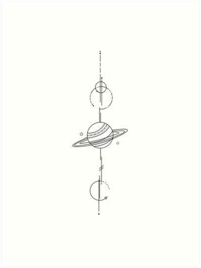 Planet Line Drawing at PaintingValley.com | Explore collection of ...