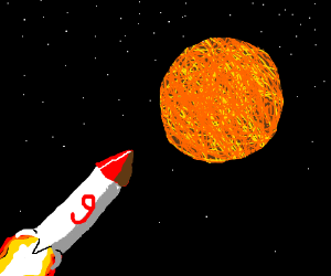 300x250 rocket number take off for the planet venus drawing - Planet Venus Drawing