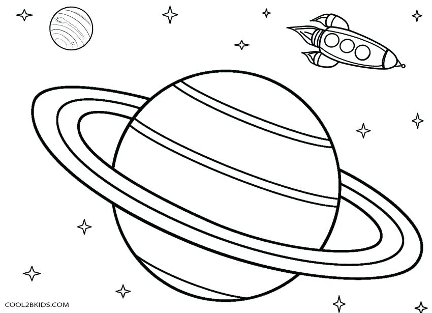 850x615 kids coloring pages to print free - Planets Drawing For Kids