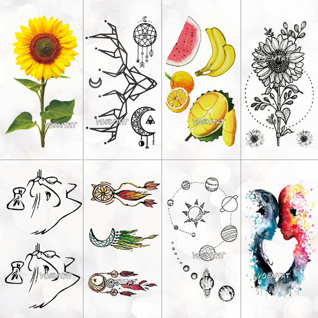 640x640 pattern children cartoon temporary tattoo stickers fruit flower - Planets Drawing For Kids