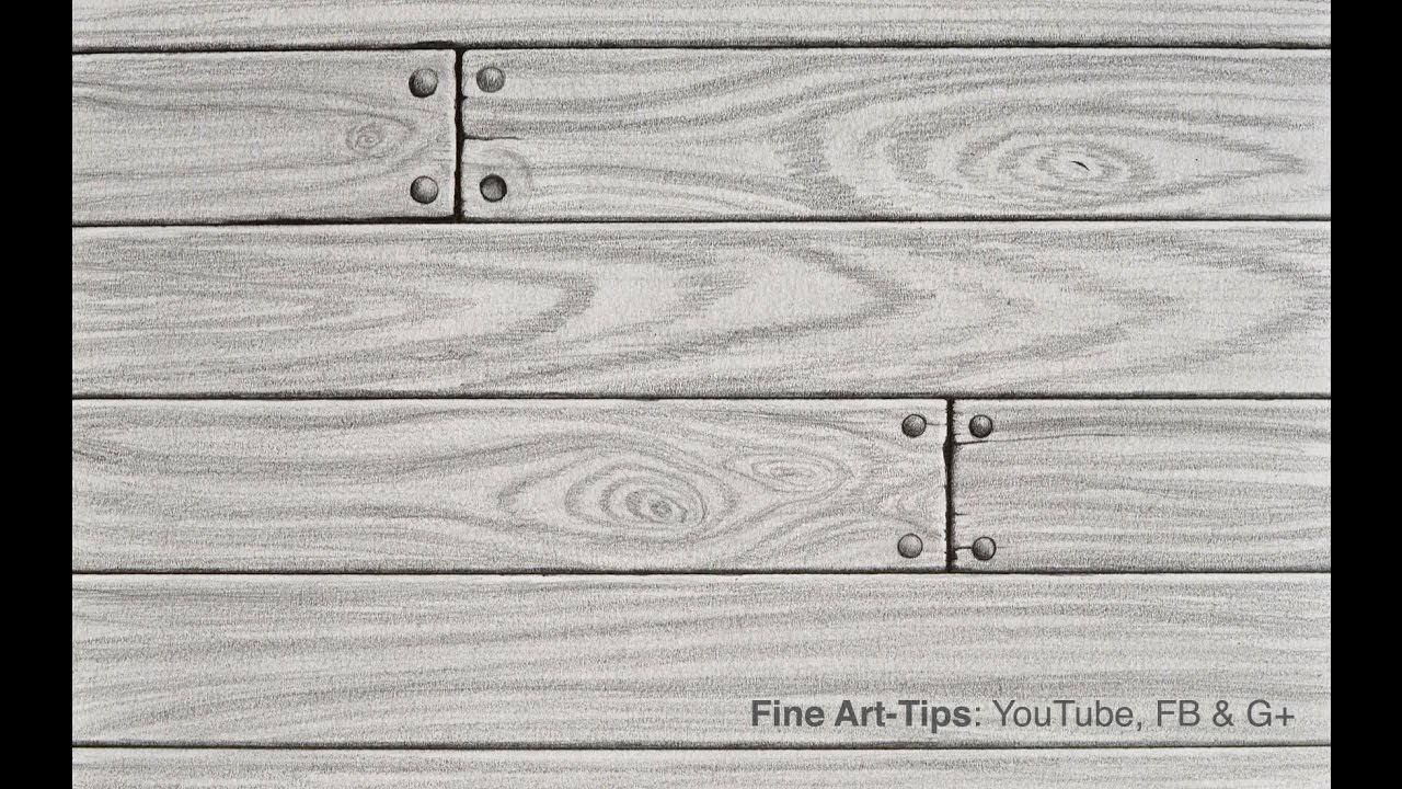 1280x720 how to draw realistic wood with pencil - Plank Drawing