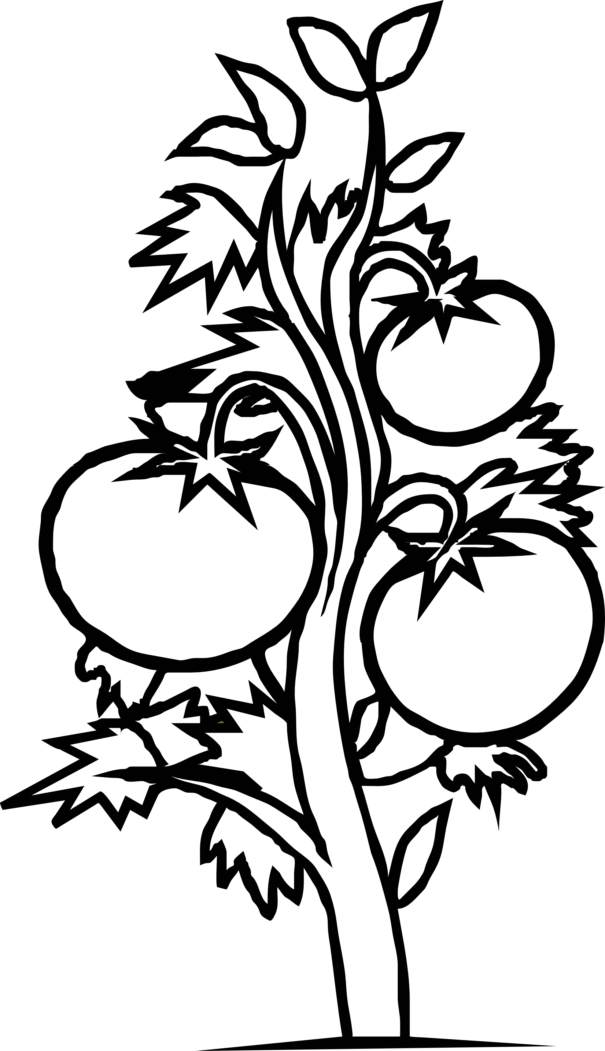 1979x3438 Flower Plant Picture Freeuse Stock Black And White - Plant Drawing Black And White