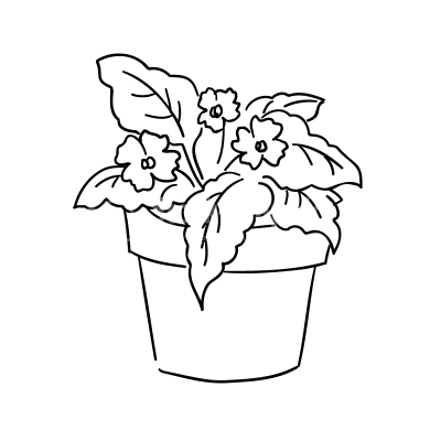 400x400 Rose Plant Clipart Black And White Great Free Clipart - Plant Drawing Black And White