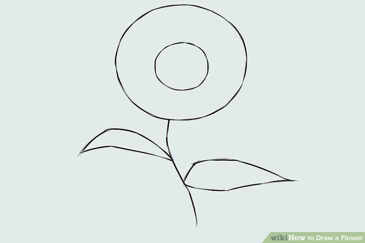 728x485 Easy Ways To Draw A Flower - Plant Drawing Easy
