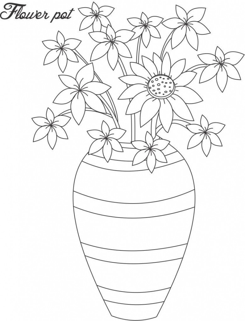 780x1024 Huge Collection Of 'flower Pot Drawing Images' Download More Than - Plant Pot Drawing