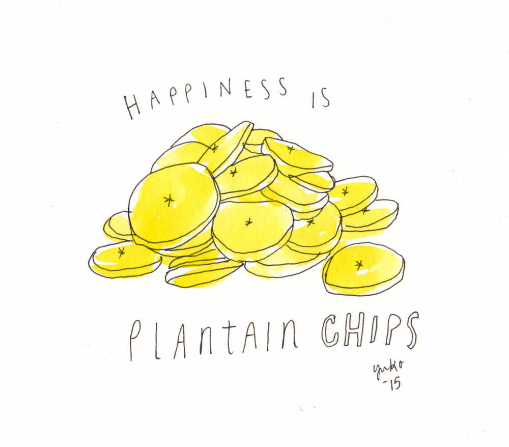 1000x878 day happiness is plantain chips honeyberry diary - Plantain Drawing