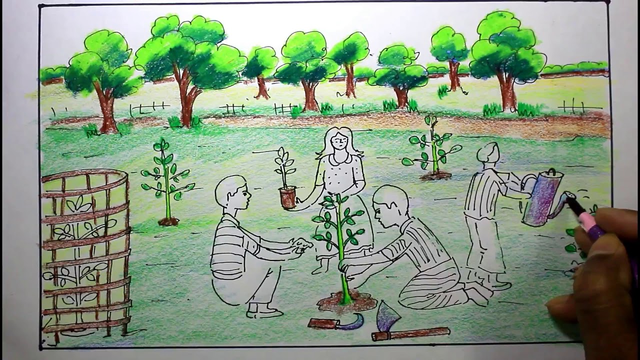 Plantation Drawing at PaintingValley.com | Explore collection of