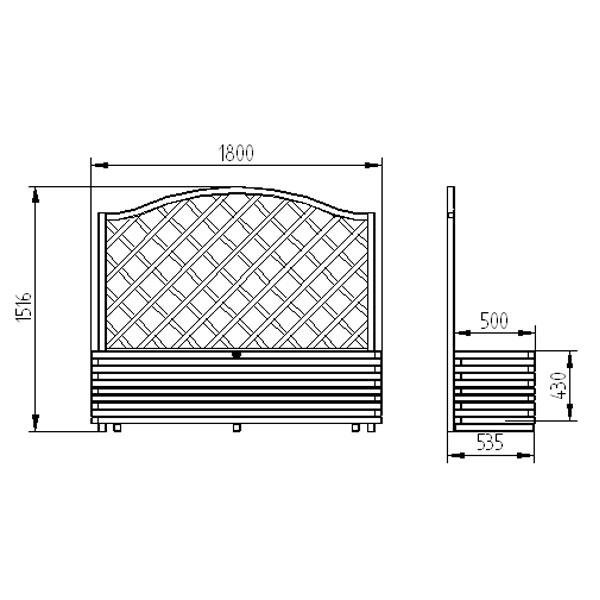 600x600 forest - Planter Drawing