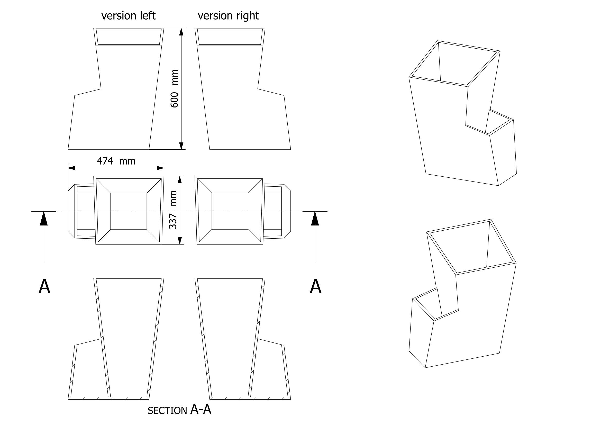 2338x1653 shop oblique planter on crowdyhouse - Planter Drawing