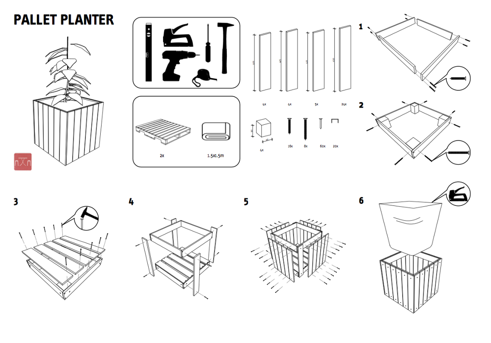 1000x698 planter making workshop - Planter Drawing